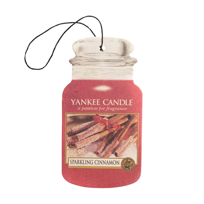 SPARKLING CINAMON – SINGLE CAR JAR CAR JAR by YANKEE CANDLE at Sundora
