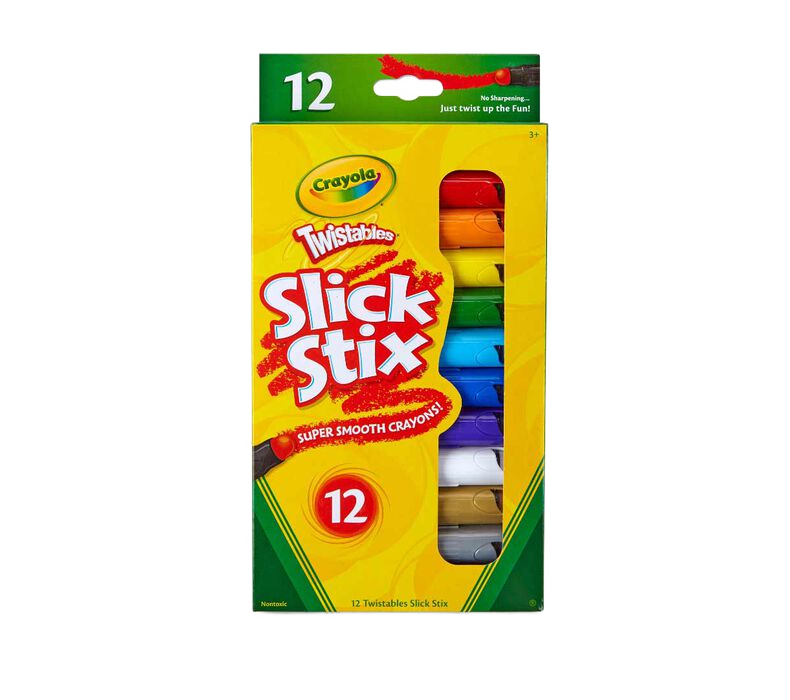Twistable Coloured Slick Stix Crayons 12Pcs STATIONERY by CRAYOLA at Sundora