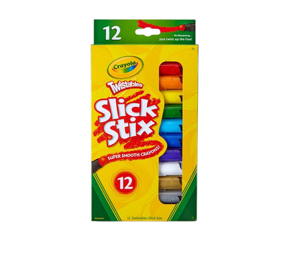 Twistable Coloured Slick Stix Crayons 12Pcs STATIONERY by CRAYOLA at Sundora