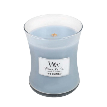 SOFT CHAMBRAY CANDLE CANDLE by WOODWICK at Sundora