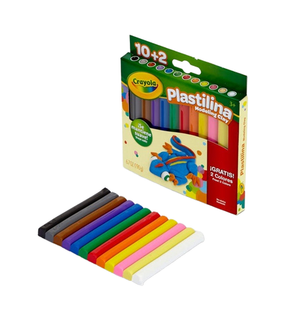 Plastilina Modeling Clay 12 Colors STATIONERY by CRAYOLA at Sundora