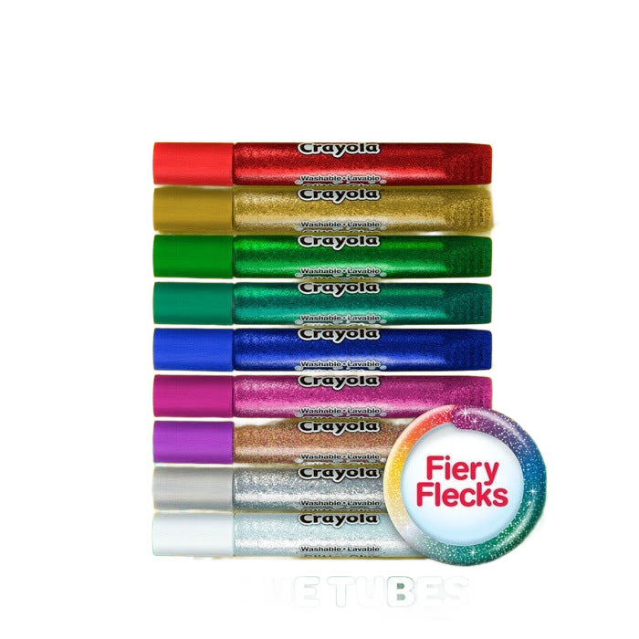 Washable Glitter Glue 9Pcs STATIONERY by CRAYOLA at Sundora
