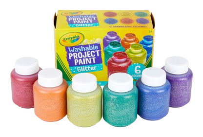 Washable Project Paint Glitter 6 Colors STATIONERY by CRAYOLA at Sundora