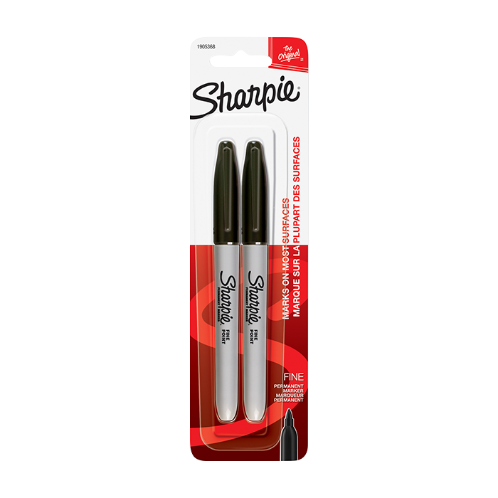 SHARPIE TWIN TIP PERMANENT MARKERS BLACK STATIONERY by SHARPIE at Sundora