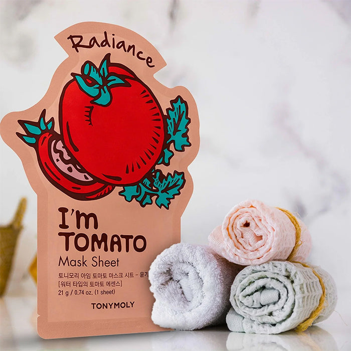 I AM TOMATO MASK – SKIN GLOW FACE MASK by TONYMOLY at Sundora
