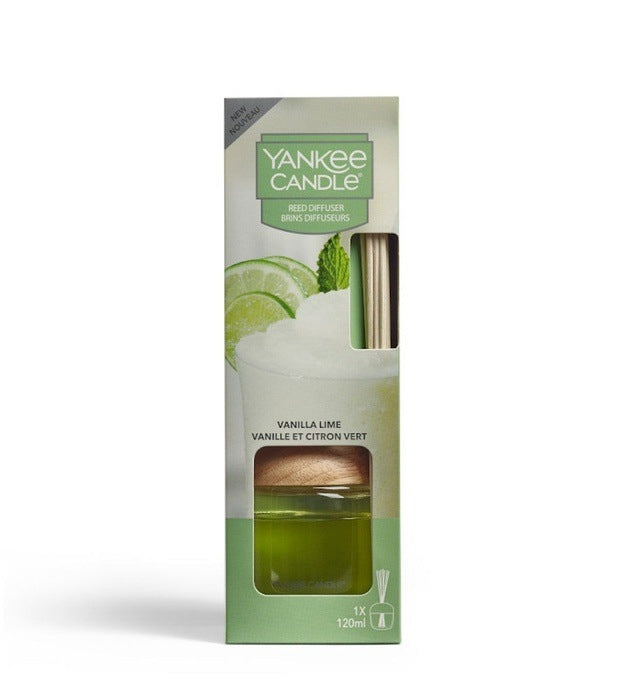 VANILLA LIME REED DIFFUSER 120ML DIFFUSER by YANKEE CANDLE at Sundora