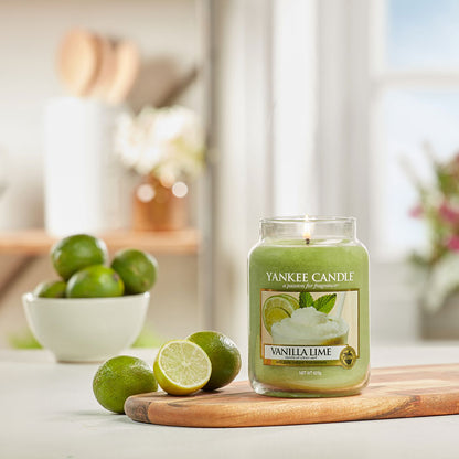 VANILLA LIME CLASSIC JAR CANDLE by YANKEE CANDLE at Sundora