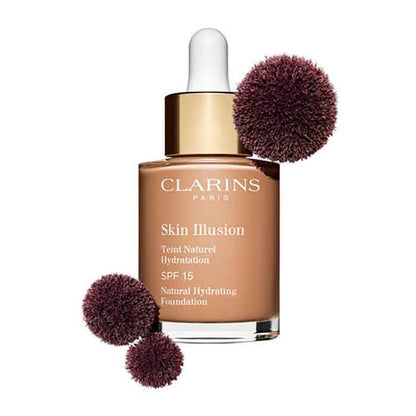 SKIN ILLUSION NATURAL HYDRATING FOUNDATION SPF 15 FOUNDATION by CLARINS at Sundora