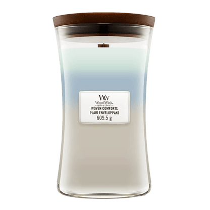 WOVEN COMFORTS TRIOLOGY CANDLE CANDLE by WOODWICK at Sundora