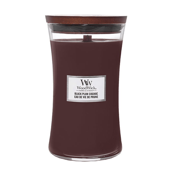 BLACK PLUM COGNAC CANDLE CANDLE by WOODWICK at Sundora