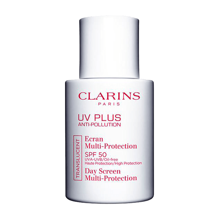 UV PLUS DAY SCREEN MULTI-PROTECTION SPF 50 TRANSLUCENT OIL FREE 30ML SUNSCREEN by CLARINS at Sundora