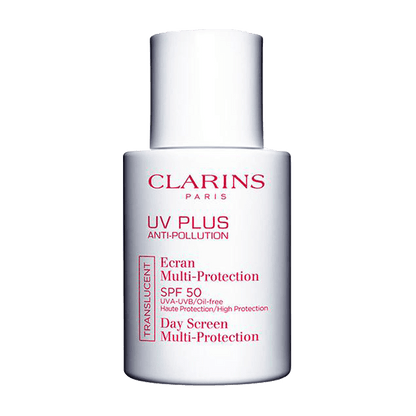 UV PLUS DAY SCREEN MULTI-PROTECTION SPF 50 TRANSLUCENT OIL FREE 30ML SUNSCREEN by CLARINS at Sundora