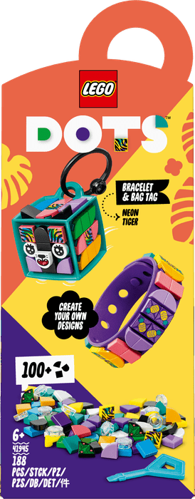 41945 Neon Tiger Bracelet &amp; Bag Tag ACCESSORIES by LEGO at Sundora