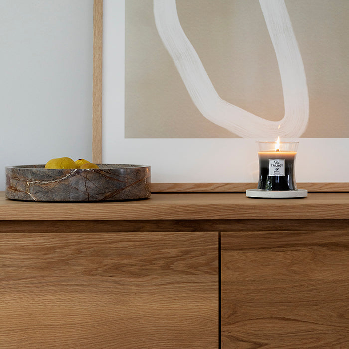 WARM WOODS TRILOGY CANDLE CANDLE by WOODWICK at Sundora