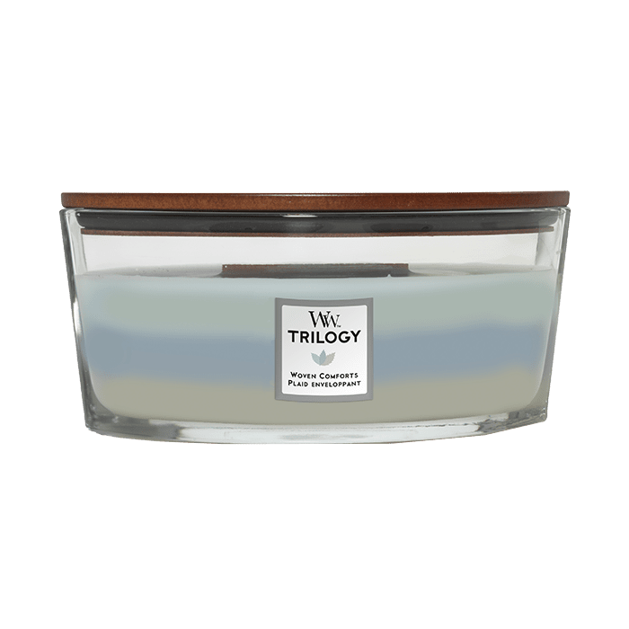WOVEN COMFORTS TRIOLOGY CANDLE CANDLE by WOODWICK at Sundora