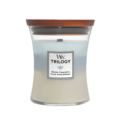 WOVEN COMFORTS TRIOLOGY CANDLE CANDLE by WOODWICK at Sundora