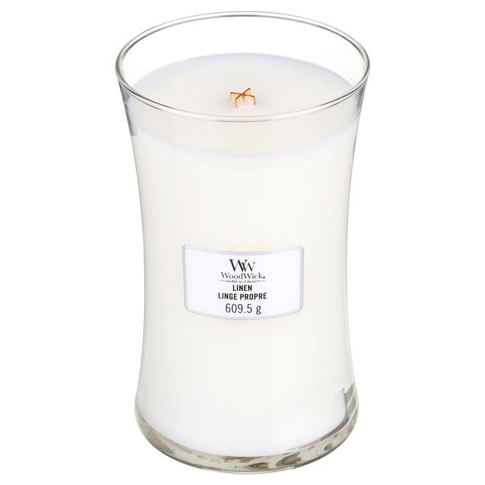 LINEN CANDLE CANDLE by WOODWICK at Sundora