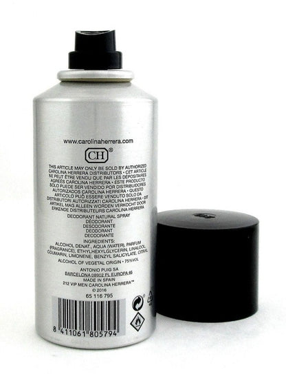 212 VIP MEN DEODORANT SPRAY DEODORANT by CAROLINA HERRERA at Sundora
