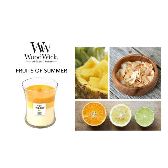 FRUITS OF SUMMER TRILOGY CANDLE CANDLE by WOODWICK at Sundora