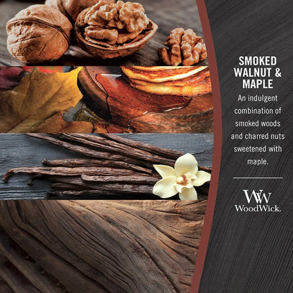 SMOKED WALNUT &amp; MAPLE CANDLE CANDLE by WOODWICK at Sundora