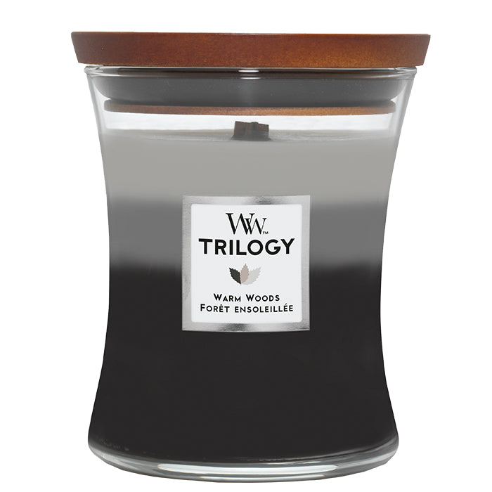 WARM WOODS TRILOGY CANDLE CANDLE by WOODWICK at Sundora