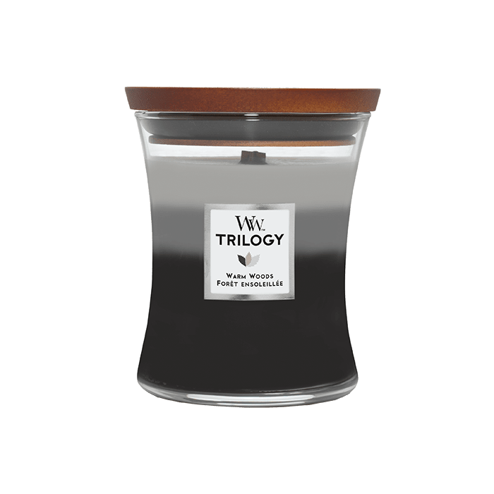 WARM WOODS TRILOGY CANDLE CANDLE by WOODWICK at Sundora
