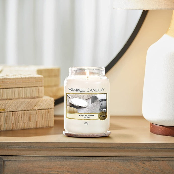 BABY POWDER CLASSIC JAR CANDLE by YANKEE CANDLE at Sundora