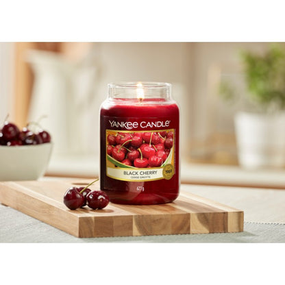 BLACK CHERRY CLASSIC JAR CANDLE by YANKEE CANDLE at Sundora
