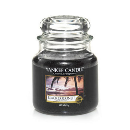 BLACK COCONUT CLASSIC JAR CANDLE by YANKEE CANDLE at Sundora