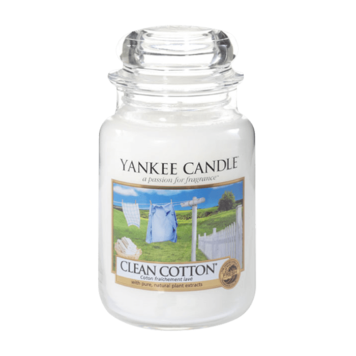 CLEAN COTTON CLASSIC JAR CANDLE by YANKEE CANDLE at Sundora
