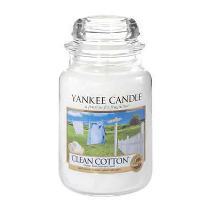 CLEAN COTTON CLASSIC JAR CANDLE by YANKEE CANDLE at Sundora