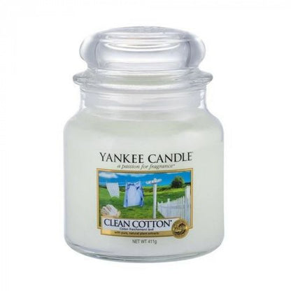 CLEAN COTTON CLASSIC JAR CANDLE by YANKEE CANDLE at Sundora