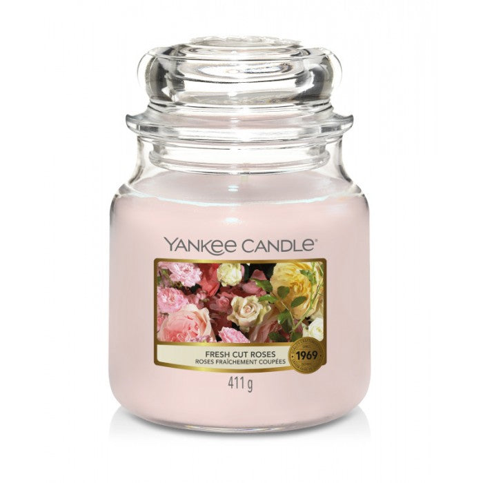 FRESH CUT ROSES CLASSIC JAR CANDLE by YANKEE CANDLE at Sundora