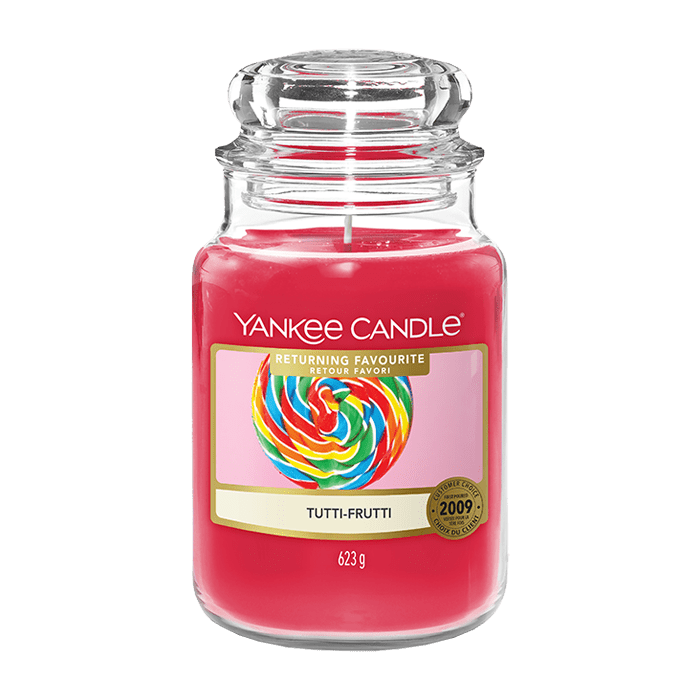 TUTTI FRUTTI CLASSIC JAR CANDLE by YANKEE CANDLE at Sundora