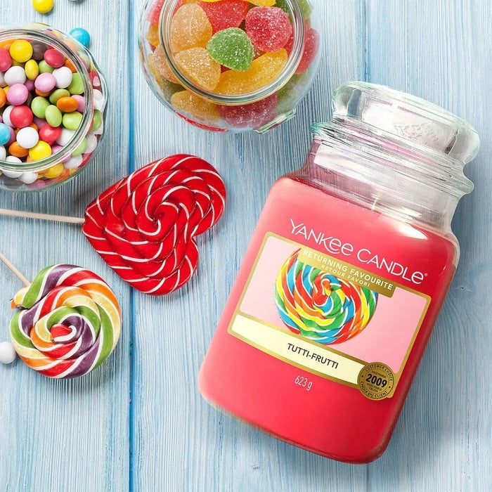 TUTTI FRUTTI CLASSIC JAR CANDLE by YANKEE CANDLE at Sundora
