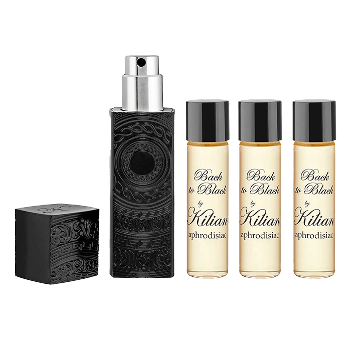 BACK TO BLACK, APHRODISIAC TRAVEL SPRAY WITH ITS 4 REFILLS PERFUME by KILIAN PARIS at Sundora