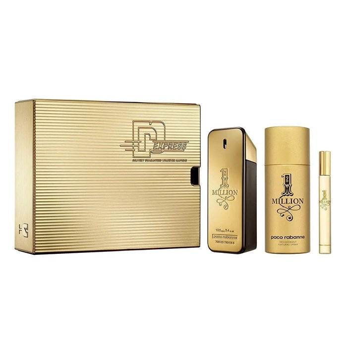 1 MILLION GIFTSET EDT100ML WITH 150ML DEO &amp; EDT10ML GIFT SET by RABANNE at Sundora