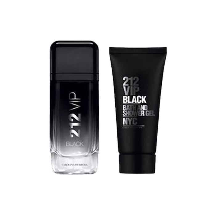 Carolina Herrera 212 Vip Black Gift Set Edp 100ml+Shower Gel 100ml GIFT SET by CAROLINA HERRERA at Sundora